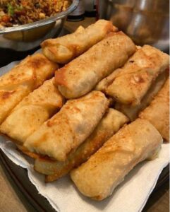 Crab Rangoon Egg Rolls