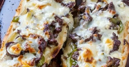 Philly Cheesesteak Cheesy Bread