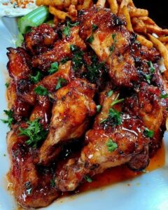 Air Fried Sweet Chili Garlic Wings