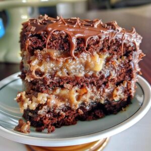 Homemade German Chocolate Cake