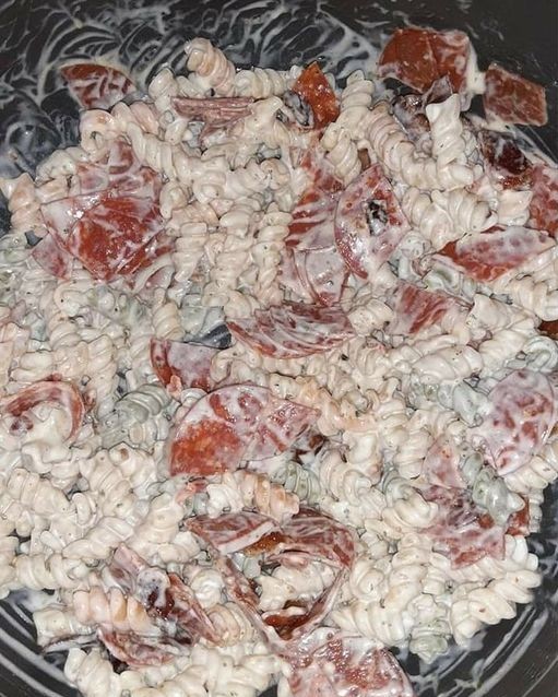 Bacon Ranch and Pepperoni Pasta Salad