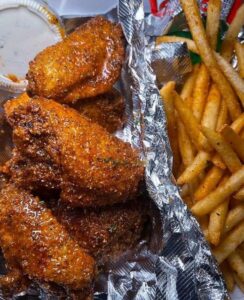 Orange Honey Pepper Chicken Wings