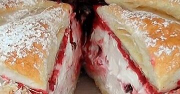 Berry Puff Pastry Cups with Whipped Cream