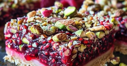 Raspberry Pistachio Bliss Bars