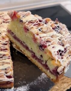 Berry Coconut Almond Cake