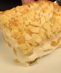 Vanilla Peach Cream Cake