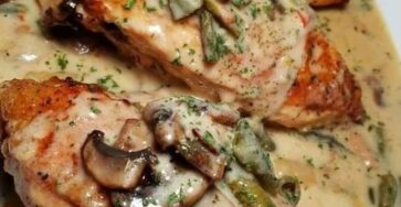 Creamed Mushroom Chicken Breast