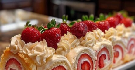 Strawberry Roll Cake