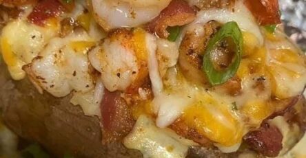 Cajun Shrimp Loaded Baked Potato