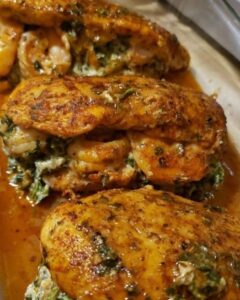 Stuffed Chicken Breast with Spinach