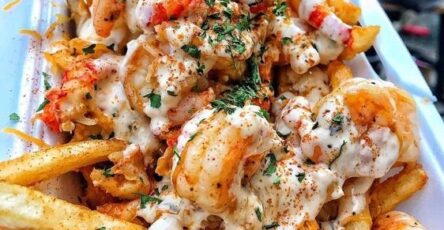 Lemon-Garlic Crawfish and Shrimp Fries