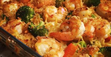 Savory Shrimp and Veggie Casserole