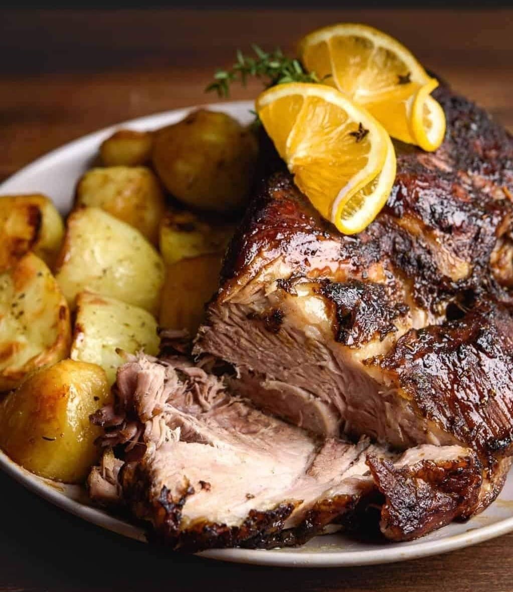 Greek Roasted Beef Shoulder