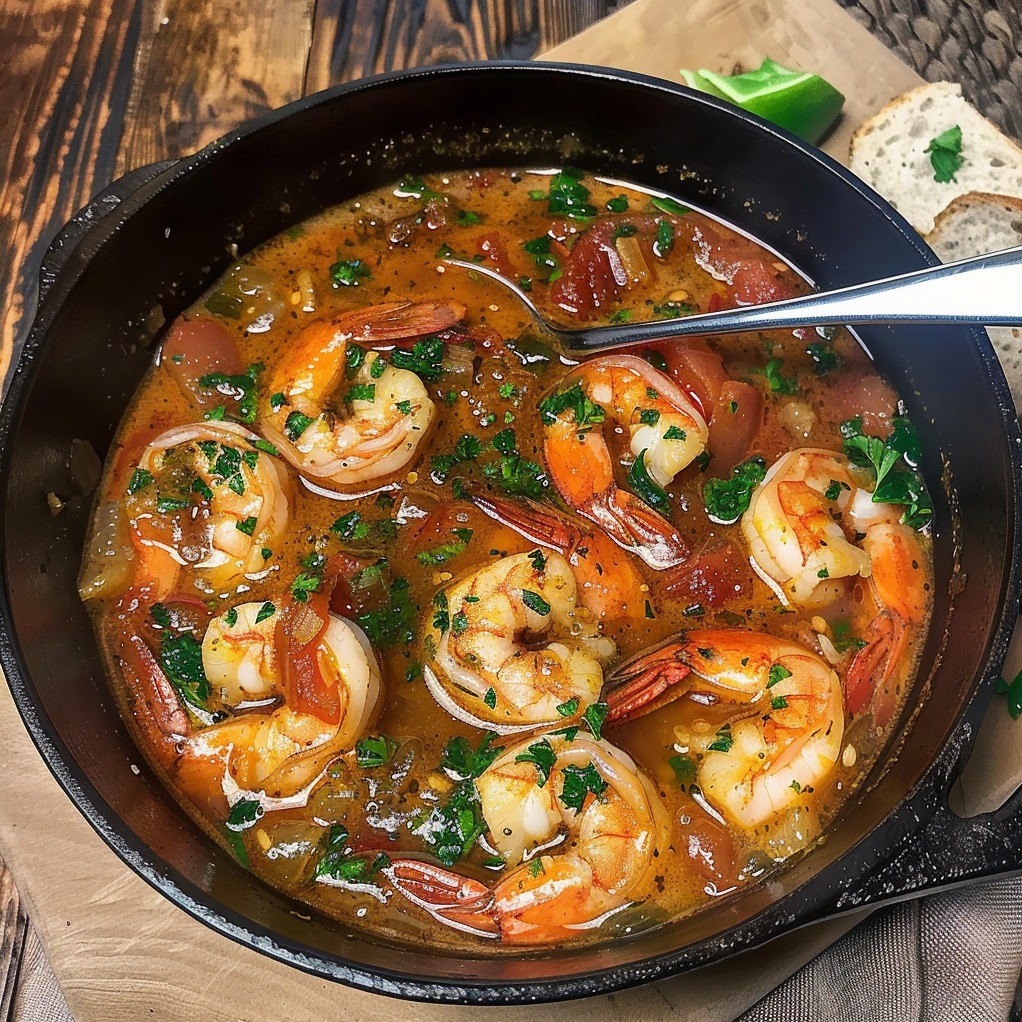 Mediterranean Shrimp Harbor Soup