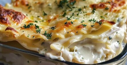 Creamy Chicken Alfredo Lasagna Rolls