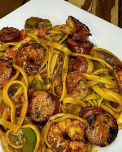 Cajun Shrimp & Sausage Pasta