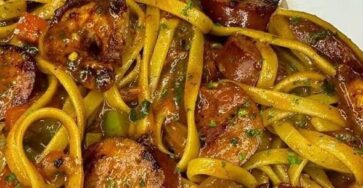 Cajun Shrimp & Sausage Pasta