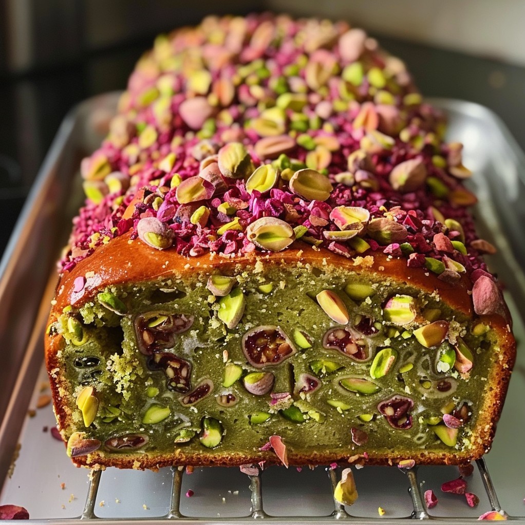 Best Pistachio Cardamom Rose Loaf