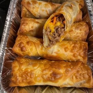 Philly Cheesesteak Egg Rolls