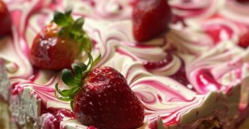 Strawberry Earthquake Cake