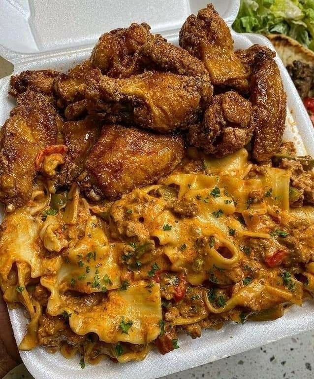 Chicken Wings with Lasagna