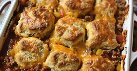 Sloppy Joe Biscuit Casserole