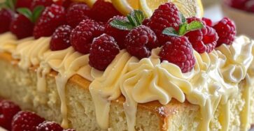 Raspberry Lemon Pound Cake