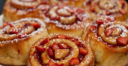 Strawberry Cinnamon Rolls 