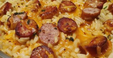 Cheesy Sausage and Rice