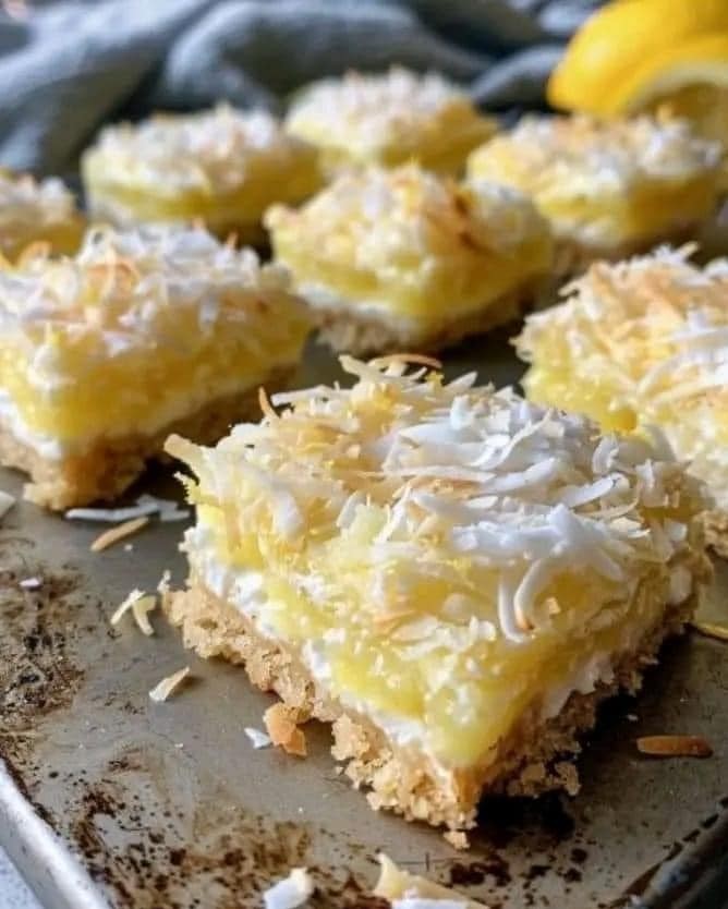 Lemon Coconut Cream Squares