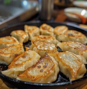 Pan-Fried Chicken Dumplings