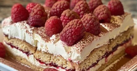 Raspberry Tiramisu