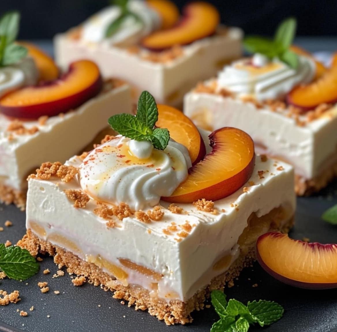 Peaches and Cream Bars