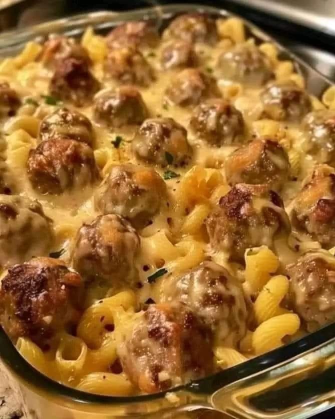  Baked Meatball Noodles