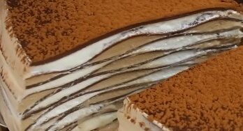 Chocolate Vanilla Pancake Cake