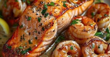 Spicy Cajun Salmon and Shrimp Delight