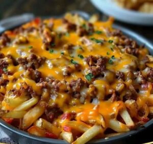 Cheeseburger French Fry Casserole