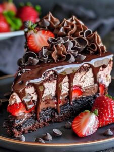 Chocolate Strawberry Cheesecake