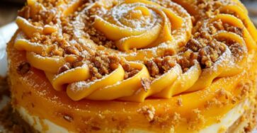 Pumpkin Roll Cheesecake Cake