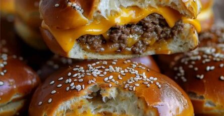 Cheeseburger Pretzel Bombs