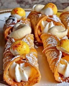 Lemon Meringue Pie Cannolis