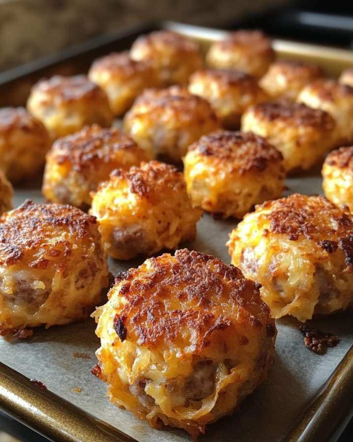 Crispy Hashbrown and Sausage Bites