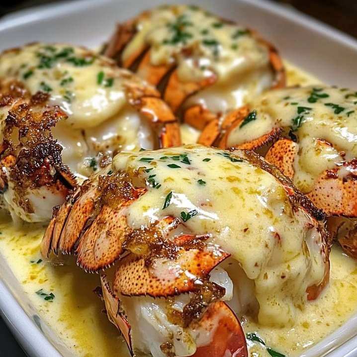 Creamy Garlic Butter Lobster Tails