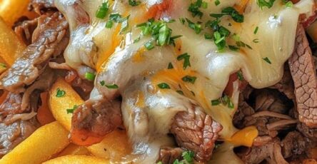 Loaded Philly Cheese Steak Fries 