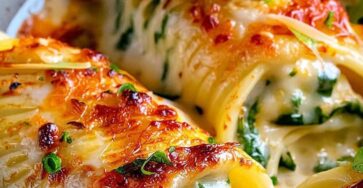 Cheesy Spinach Stuffed Shells