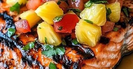 GRILLED PINEAPPLE SALMON