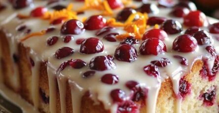 Ranberry Mimosa Breakfast Cake