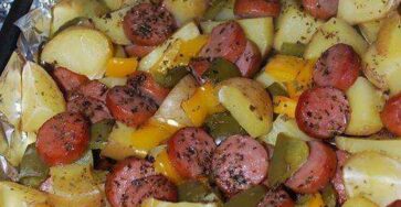 Smoked Sausage and Potato Bake