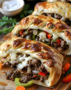 Philly Cheesesteak Stromboli