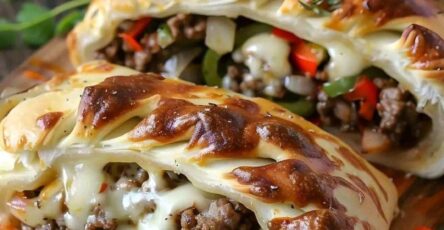 Philly Cheesesteak Stromboli